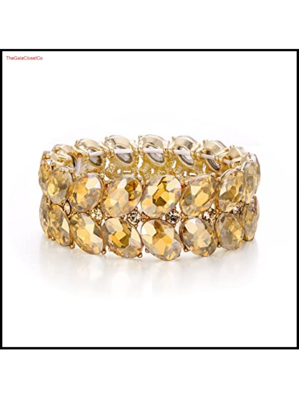 Stretch Bangle Bracelet Austrian Crystal Wedding Bride Bridesmaid Gift